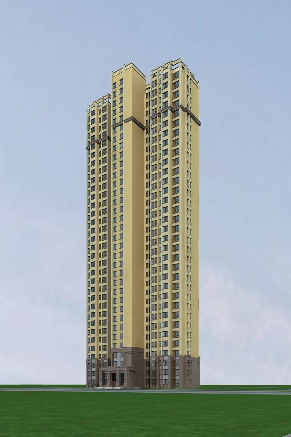 简欧风格高层住宅楼