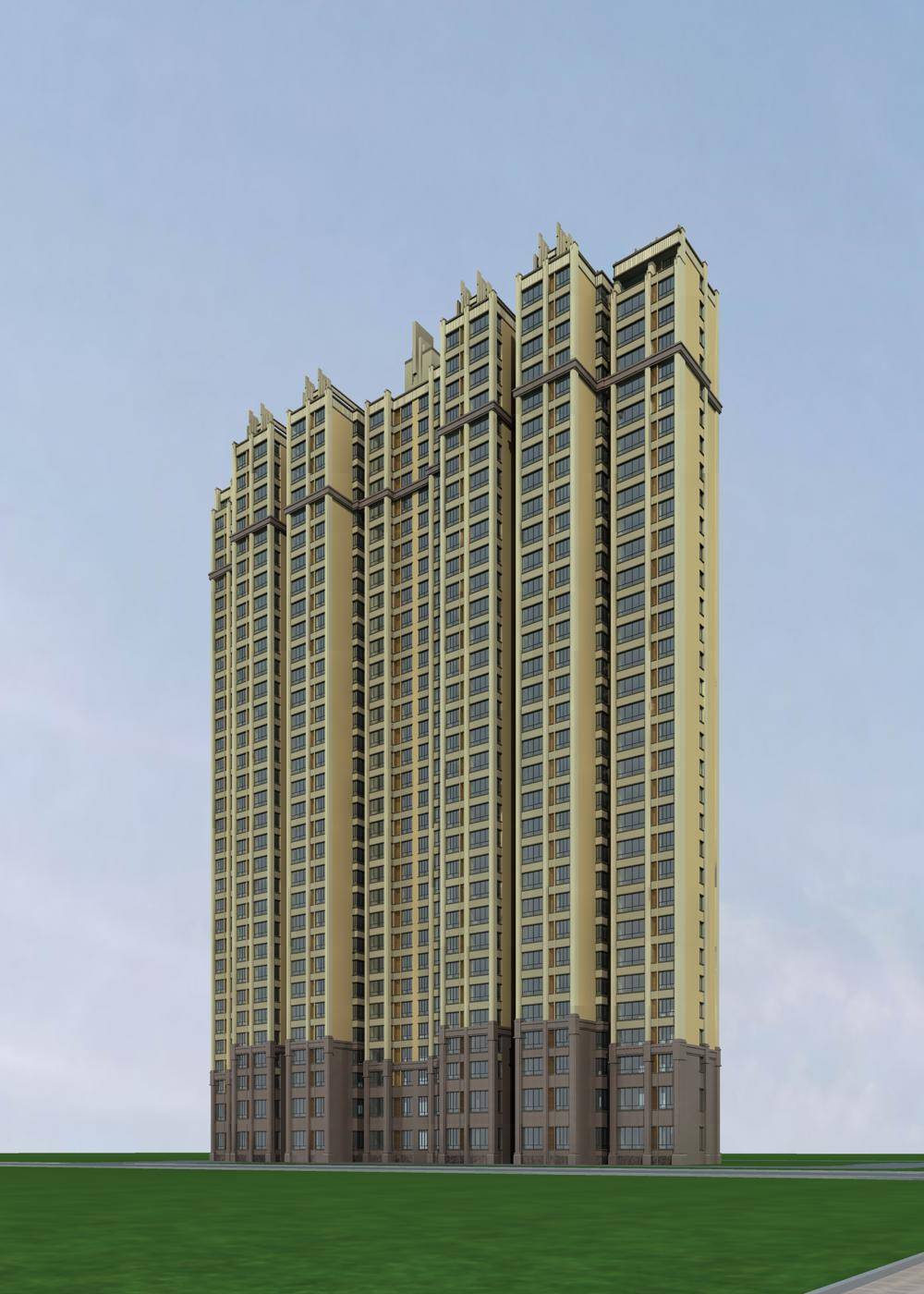 简欧风格高层住宅楼