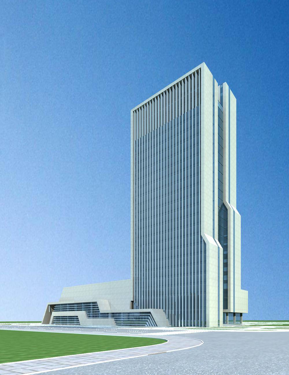 现代高层办公楼