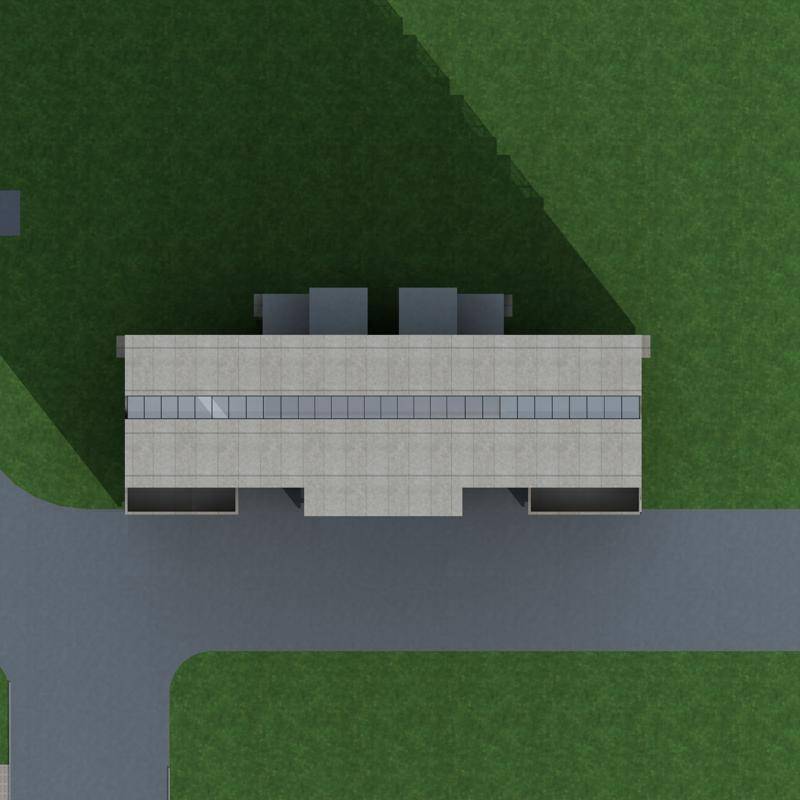 现代高层住宅楼