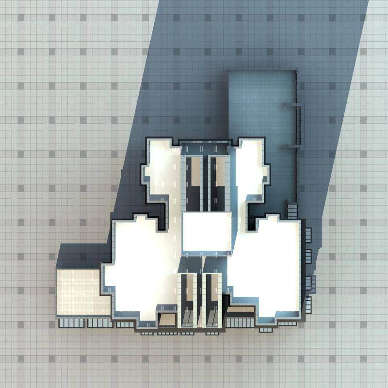 现代高层商业住宅楼