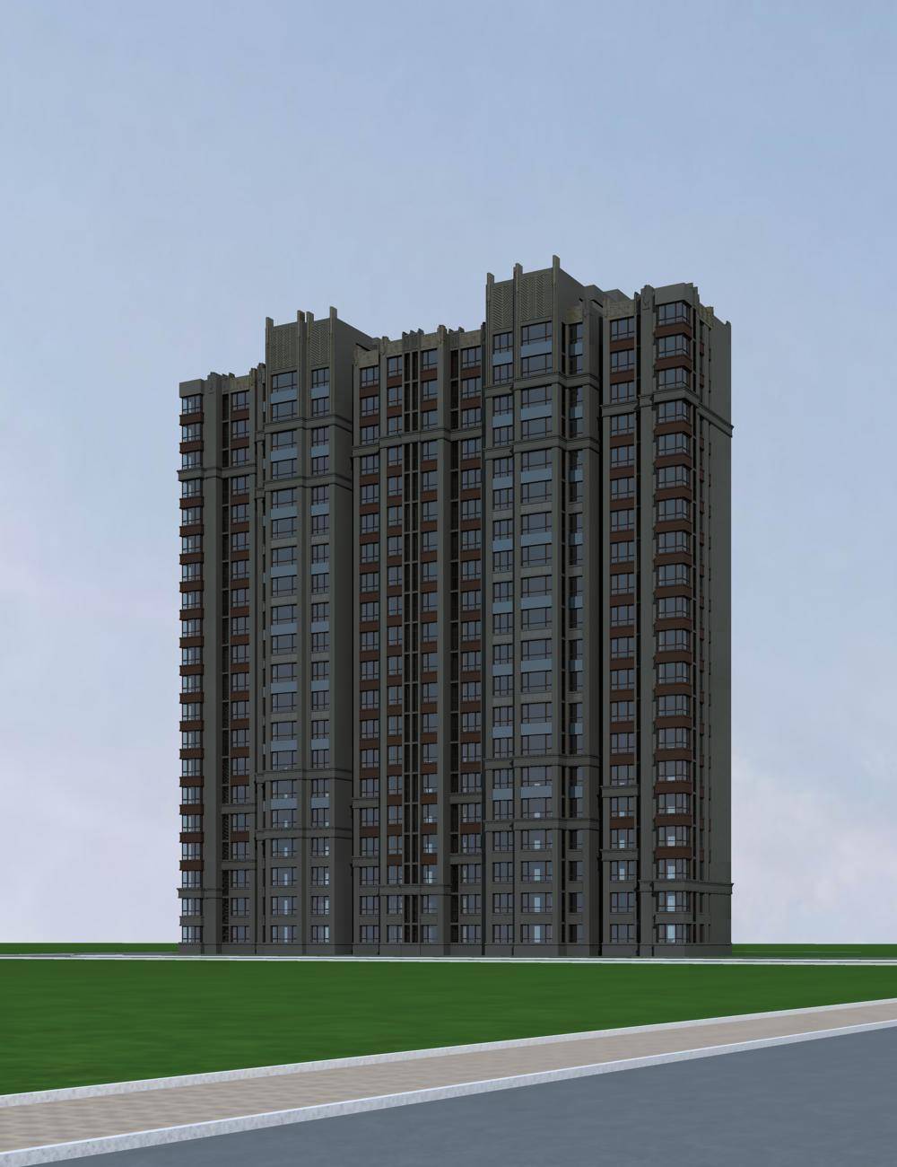 简欧风格高层住宅楼