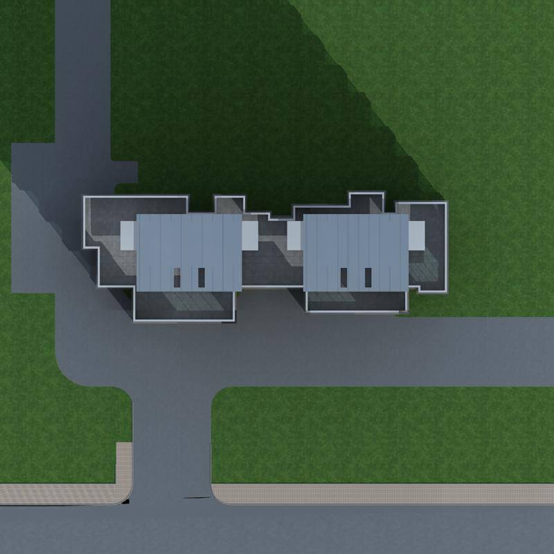 现代高层住宅楼