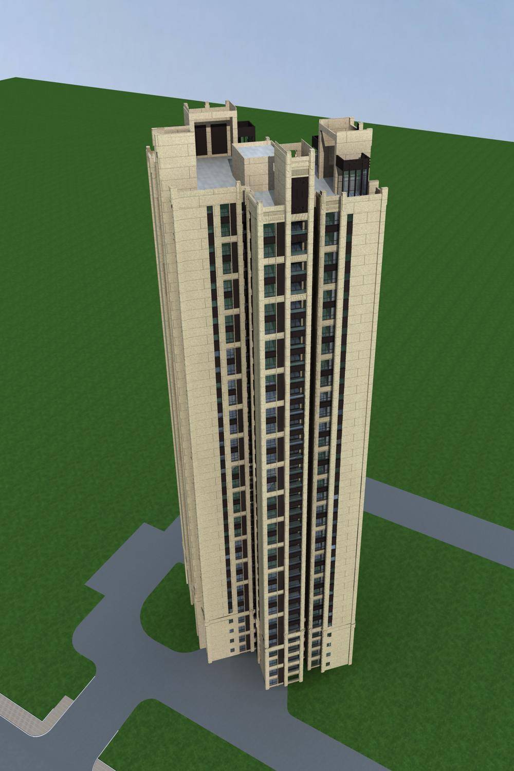 新古典风格高层住宅楼