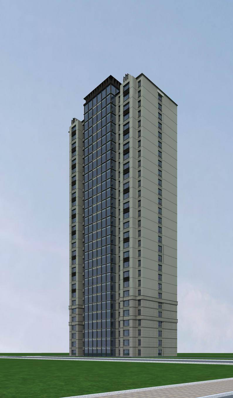 现代高层住宅公寓