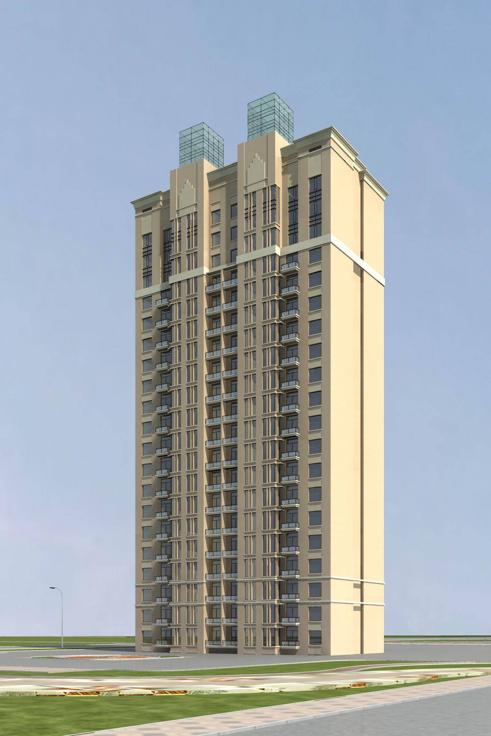 简欧风格高层住宅楼