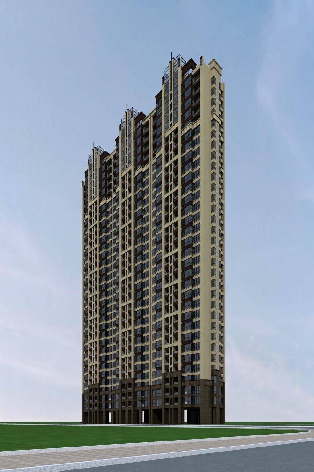 简欧风格高层住宅楼
