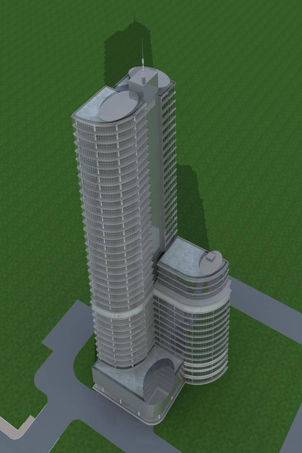 现代超高层综合办公楼