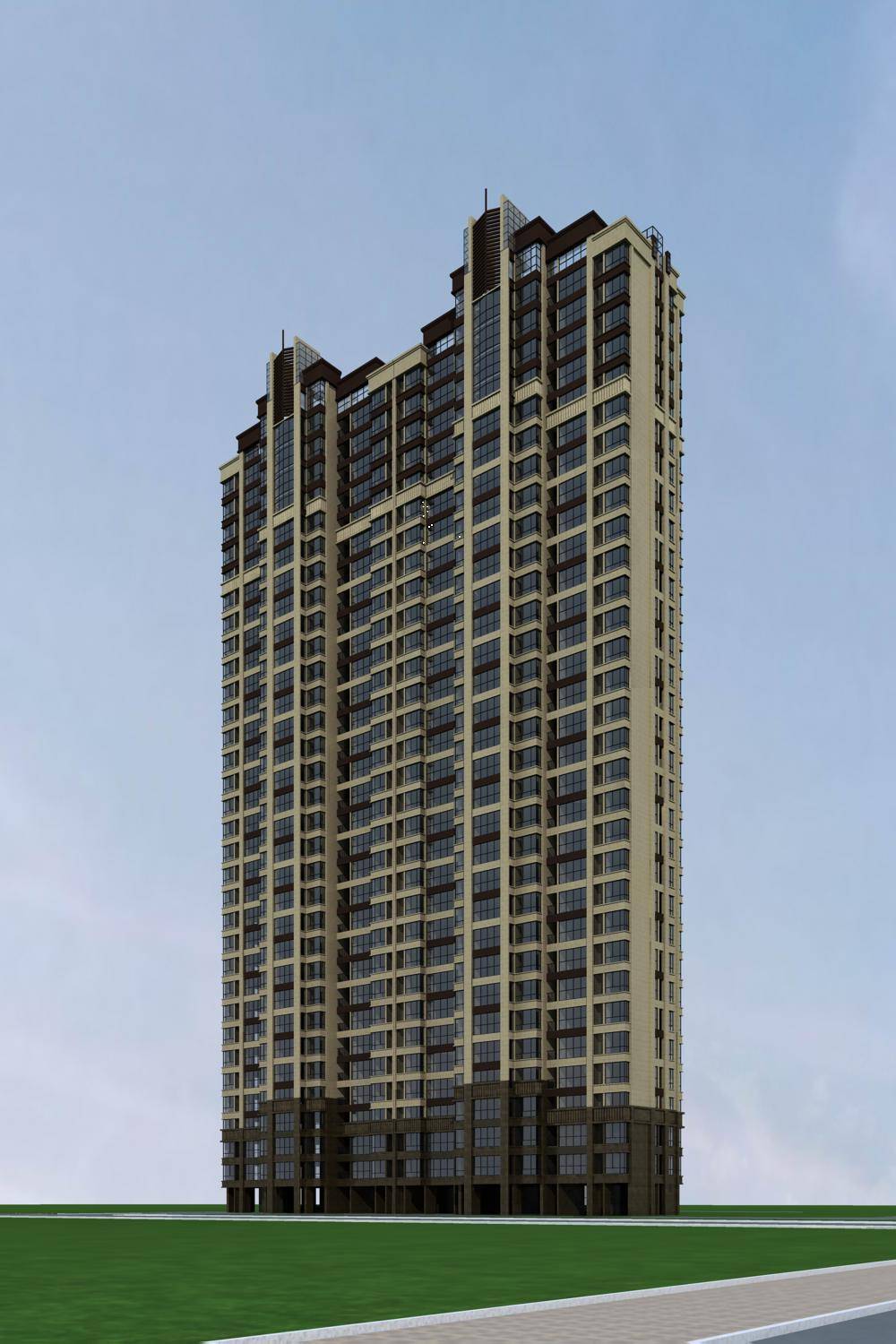 新古典风格高层住宅楼