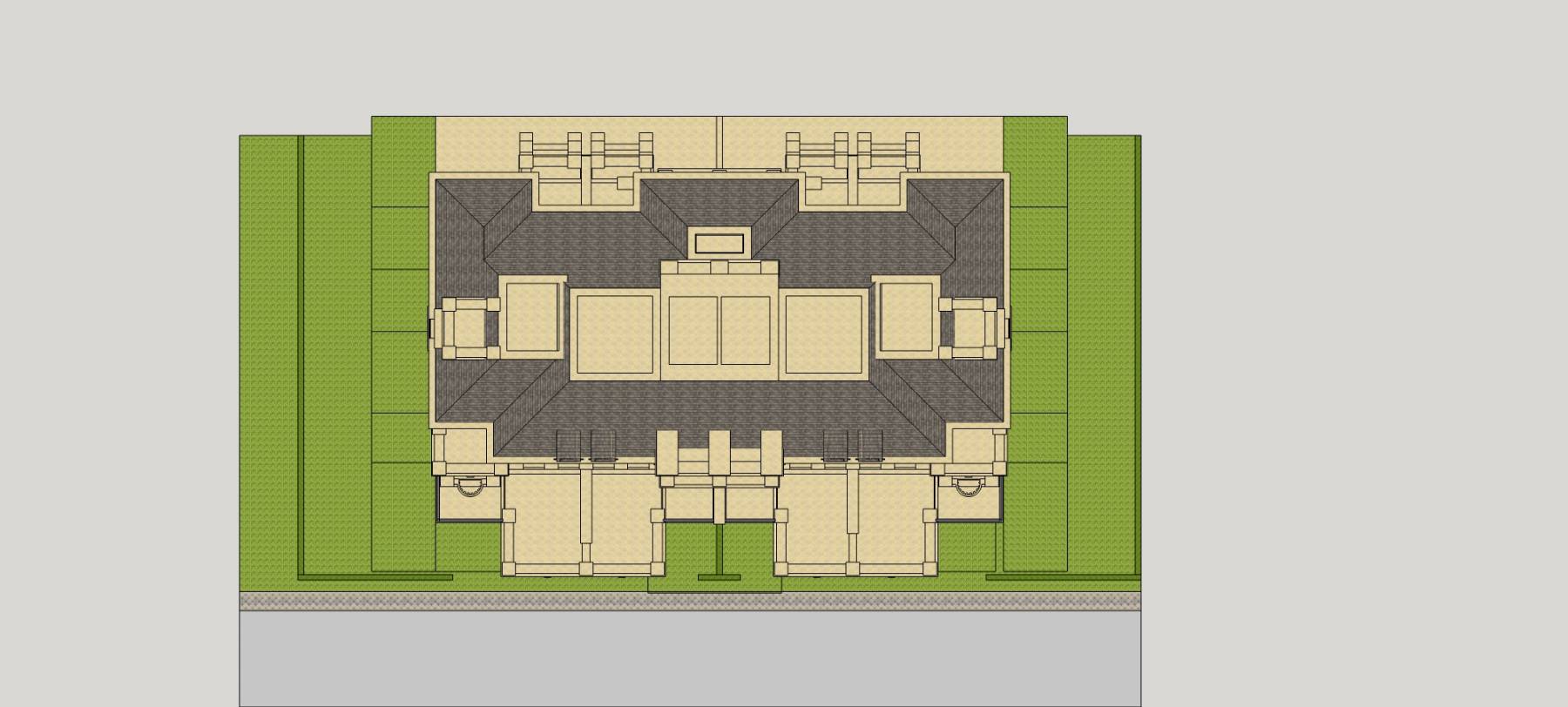 法式联排山地别墅