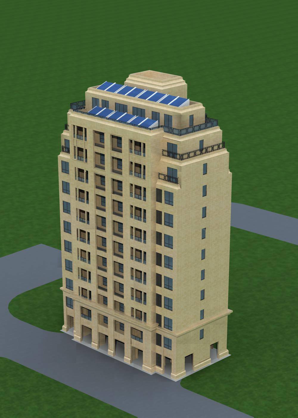 新古典风格小高层住宅楼