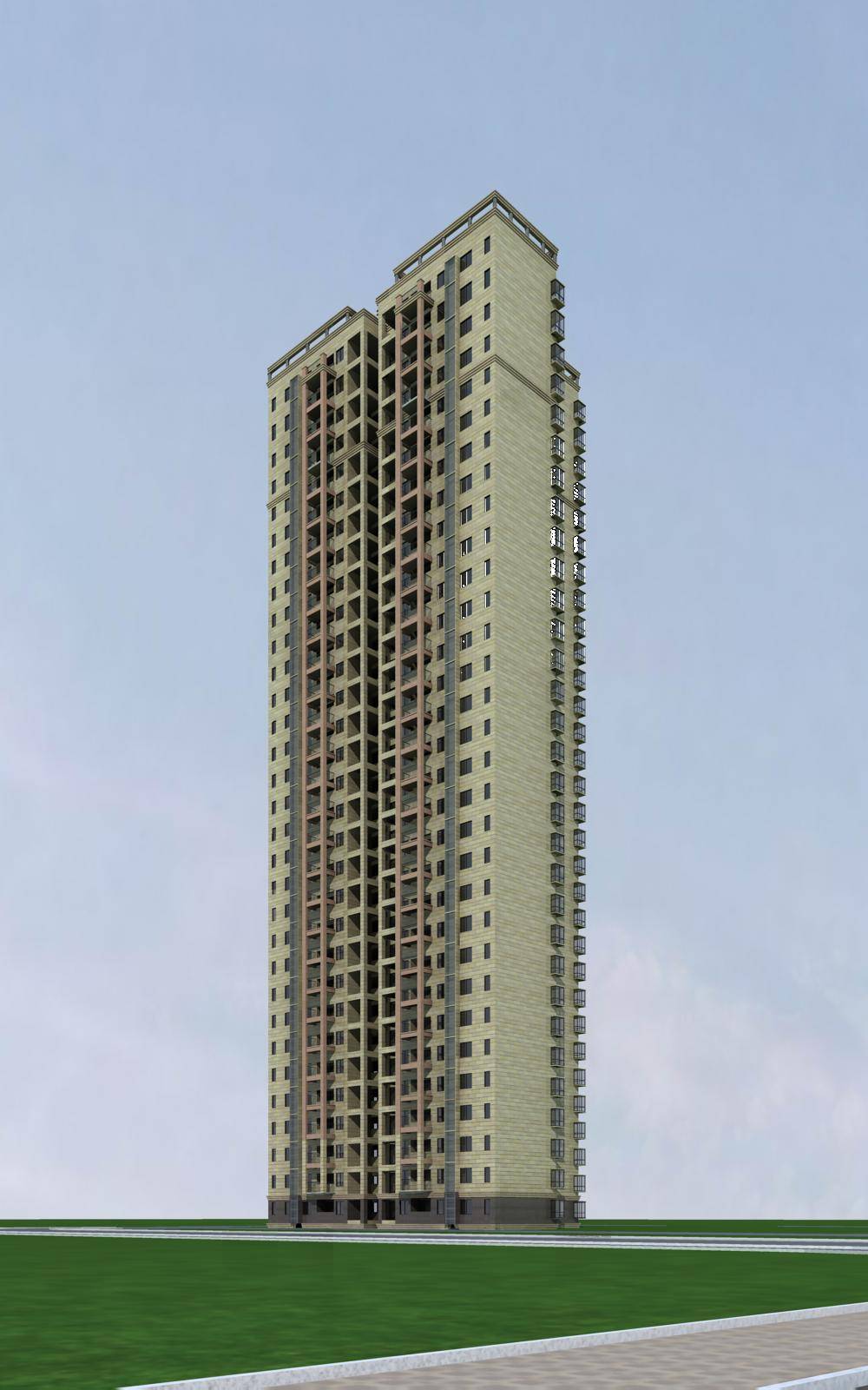 简欧风格高层住宅楼