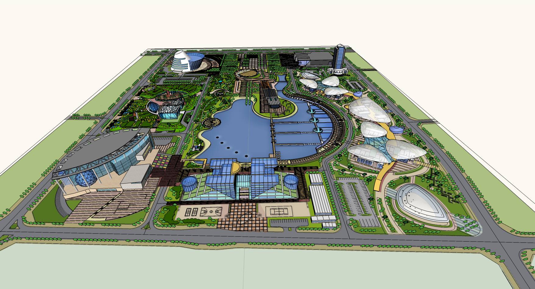 城市中心大型完整综合商业规划设计