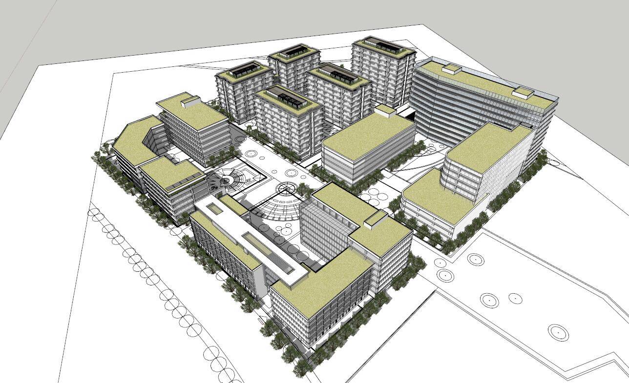 高新科技园办公楼模型