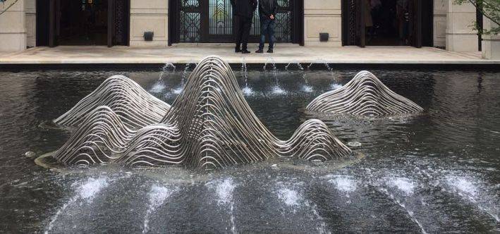 抽象山水雕塑