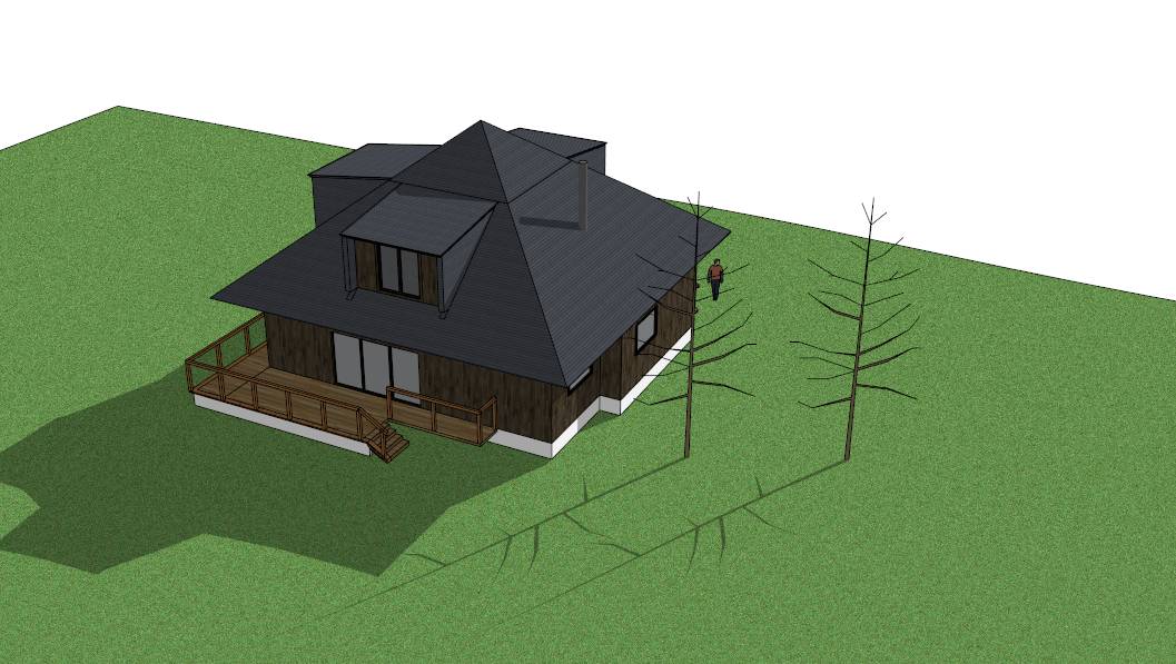 日式风格木质小别墅SketchUp模型