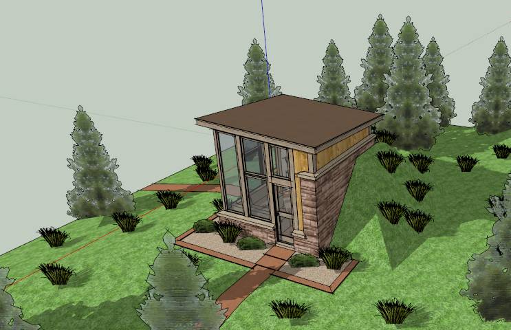 精品复式景观别墅SketchUp模型