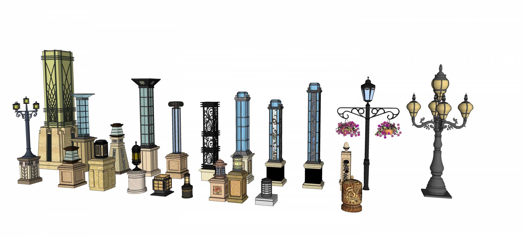 欧式灯具、别墅庭院灯