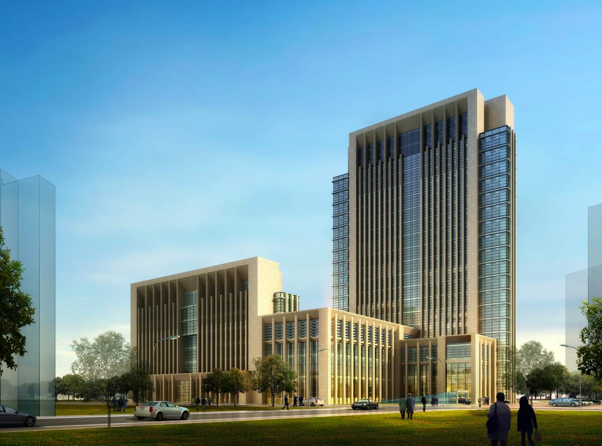 奉化行政办公楼效果图下载-光辉城市