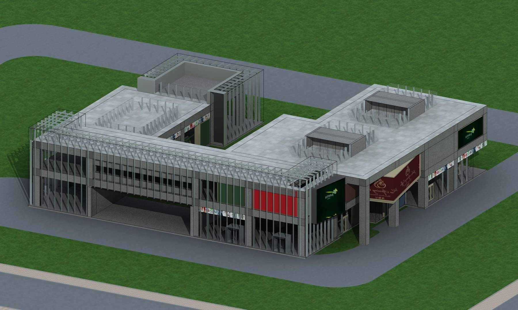 现代小商业楼(27808)3dmax模型下载